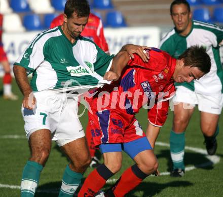 Fussball. Testspiel. SAK gegen Olimpia Ljubljana. Grega Triplat (SAK), Rok Cirar (Ljubljana). Klagenfurt, 19.7.2008
Copyright Kuess

---
pressefotos, pressefotografie, kuess, qs, qspictures, sport, bild, bilder, bilddatenbank