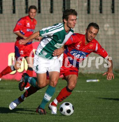 Fussball. Testspiel. SAK gegen Olimpia Ljubljana. Goran Jolic (SAK), Jernej Leskovar (Ljubljana). Klagenfurt, 19.7.2008
Copyright Kuess

---
pressefotos, pressefotografie, kuess, qs, qspictures, sport, bild, bilder, bilddatenbank