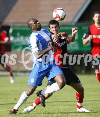 Fussball. Testspiel. Eintrach Frankfurt gegen Wigan Athletic. Martin Fenin (Eintracht), Emmerson Boyce (Wigan). Bad Bleiberg, am 22.7.2008
Copyright Kuess

---
pressefotos, pressefotografie, kuess, qs, qspictures, sport, bild, bilder, bilddatenbank