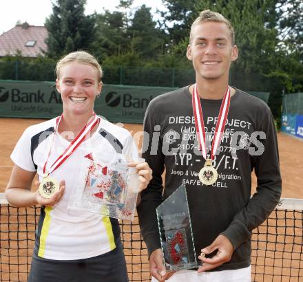 Tennis. Oesterreichische Meisterschaft. Tina Schiechtl, Andreas Haider-Maurer. Villach, am 26.7.2008
Copyright Kuess

---
pressefotos, pressefotografie, kuess, qs, qspictures, sport, bild, bilder, bilddatenbank