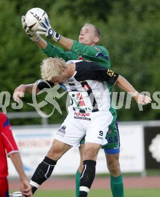 Fussball. OEFB-CUP.  SK WAC/St. Andrae gegen SAK Klagenfurt. David Witteveen (St.Andrae), Alexander Kofler (SAK). Wolfsberg, am 25.7.2008
Copyright Kuess

---
pressefotos, pressefotografie, kuess, qs, qspictures, sport, bild, bilder, bilddatenbank