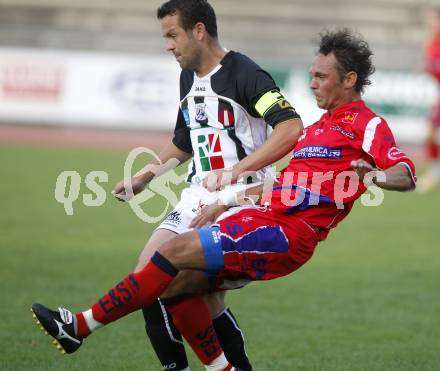 Fussball. OEFB-CUP.  SK WAC/St. Andrae gegen SAK Klagenfurt. Hannes Jochum (St.Andrae), Drazen Zezelj (SAK). Wolfsberg, am 25.7.2008
Copyright Kuess

---
pressefotos, pressefotografie, kuess, qs, qspictures, sport, bild, bilder, bilddatenbank