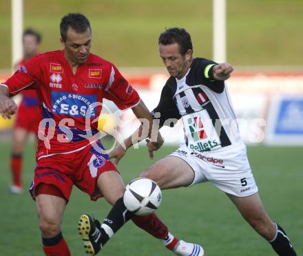 Fussball. OEFB-CUP.  SK WAC/St. Andrae gegen SAK Klagenfurt. Hannes Jochum (St.Andrae), Goran Jolic (SAK). Wolfsberg, am 25.7.2008
Copyright Kuess

---
pressefotos, pressefotografie, kuess, qs, qspictures, sport, bild, bilder, bilddatenbank