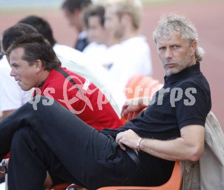 Fussball. OEFB-CUP.  SK WAC/St. Andrae gegen SAK Klagenfurt. Trainer Peter Hrstic (St.Andrae). Wolfsberg, am 25.7.2008
Copyright Kuess

---
pressefotos, pressefotografie, kuess, qs, qspictures, sport, bild, bilder, bilddatenbank