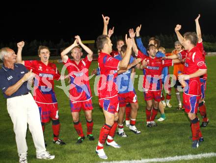 Fussball. OEFB-CUP.  SK WAC/St. Andrae gegen SAK Klagenfurt. Jubel (SAK). Wolfsberg, am 25.7.2008
Copyright Kuess

---
pressefotos, pressefotografie, kuess, qs, qspictures, sport, bild, bilder, bilddatenbank