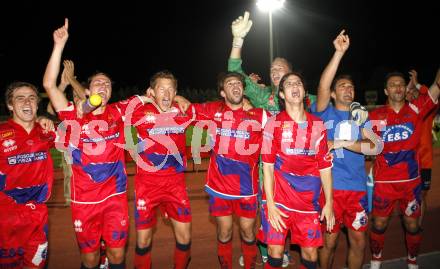 Fussball. OEFB-CUP.  SK WAC/St. Andrae gegen SAK Klagenfurt. Jubel (SAK). Wolfsberg, am 25.7.2008
Copyright Kuess

---
pressefotos, pressefotografie, kuess, qs, qspictures, sport, bild, bilder, bilddatenbank