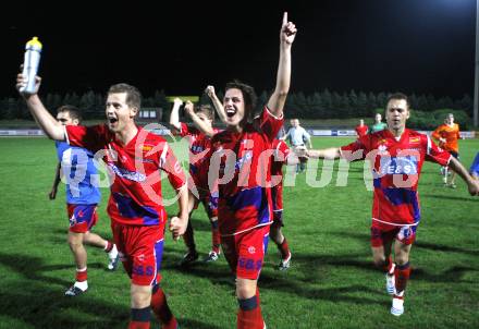 Fussball. OEFB-CUP.  SK WAC/St. Andrae gegen SAK Klagenfurt. Jubel (SAK). Wolfsberg, am 25.7.2008
Copyright Kuess

---
pressefotos, pressefotografie, kuess, qs, qspictures, sport, bild, bilder, bilddatenbank