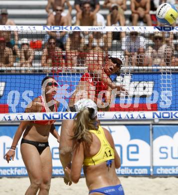 Beach Volleyball. Grand Slam 2008. MONTAGNOLLI Sara, PICHLER Kerstin (AUT). Klagenfurt, 30.7.2008.
Copyright Kuess

---
pressefotos, pressefotografie, kuess, qs, qspictures, sport, bild, bilder, bilddatenbank