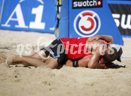 Beachvolleyball. Grand Slam 2008. KOLODINSKY Igor, BARSOUK Dmitri (RUS). 
Klagenfurt,3.8.2008.
Copyright Kuess

---
pressefotos, pressefotografie, kuess, qs, qspictures, sport, bild, bilder, bilddatenbank