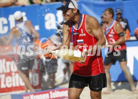 Beachvolleyball. Grand Slam 2008. KOLODINSKY Igor, BARSOUK Dmitri (RUS). 
Klagenfurt,3.8.2008.
Copyright Kuess

---
pressefotos, pressefotografie, kuess, qs, qspictures, sport, bild, bilder, bilddatenbank