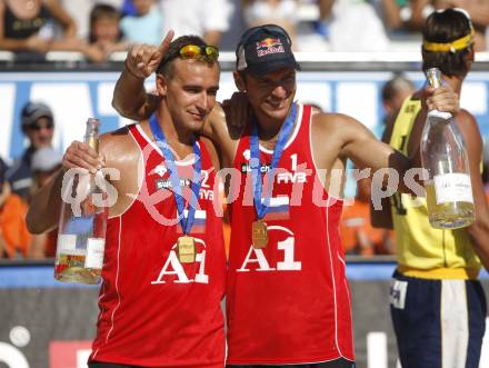 Beachvolleyball. Grand Slam 2008. KOLODINSKY Igor, BARSOUK Dmitri (RUS). 
Klagenfurt,3.8.2008.
Copyright Kuess

---
pressefotos, pressefotografie, kuess, qs, qspictures, sport, bild, bilder, bilddatenbank