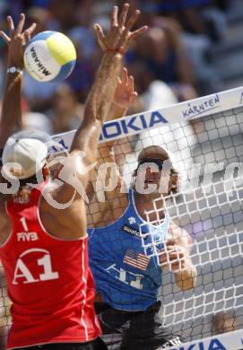 Beachvolleyball. Grand Slam 2008. WILLIAMS Mark, METZGER Stein (USA). Klagenfurt, 3.8.2008.
Copyright Kuess

---
pressefotos, pressefotografie, kuess, qs, qspictures, sport, bild, bilder, bilddatenbank