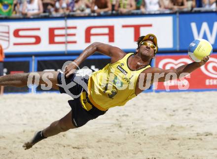 Beachvolleyball. Grand Slam 2008. COSTA SANTOS Ricardo,  (BRA). Klagenfurt, 3.8.2008.
Copyright Kuess

---
pressefotos, pressefotografie, kuess, qs, qspictures, sport, bild, bilder, bilddatenbank