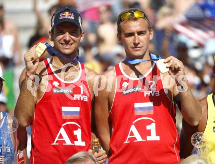 Beachvolleyball. Grand Slam 2008. KOLODINSKY Igor, BARSOUK Dmitri (RUS). 
Klagenfurt,3.8.2008.
Copyright Kuess

---
pressefotos, pressefotografie, kuess, qs, qspictures, sport, bild, bilder, bilddatenbank