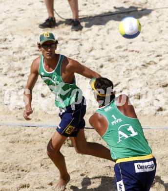 Beachvolleyball. Grand Slam 2008. COSTA SANTOS Ricardo, Emanuel REGO (BRA). Klagenfurt, 3.8.2008.
Copyright Kuess

---
pressefotos, pressefotografie, kuess, qs, qspictures, sport, bild, bilder, bilddatenbank