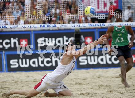 Beachvolleyball. Grand Slam 2008.  GARTMAYER Peter  (AUT). Klagenfurt, 31.7.2008.
Copyright Kuess

---
pressefotos, pressefotografie, kuess, qs, qspictures, sport, bild, bilder, bilddatenbank