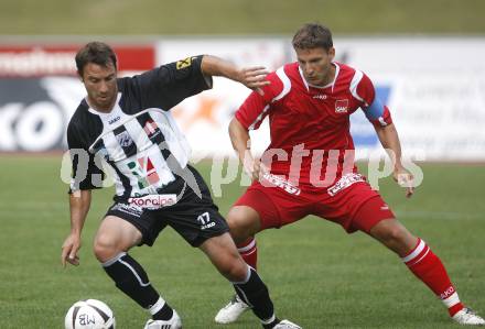 Fussball Regionalliga. WAC/St. Andrae gegen GAK. Juergen Saler (WAC), Christoph Krasser (GAK). Wolfsberg, am 1.8.2008.
Foto: Kuess
---
pressefotos, pressefotografie, kuess, qs, qspictures, sport, bild, bilder, bilddatenbank