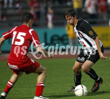 Fussball Regionalliga. WAC/St. Andrae gegen GAK. Zeljko Simic (WAC), Christian Deutschmann (GAK). Wolfsberg, am 1.8.2008.
Foto: Kuess
---
pressefotos, pressefotografie, kuess, qs, qspictures, sport, bild, bilder, bilddatenbank