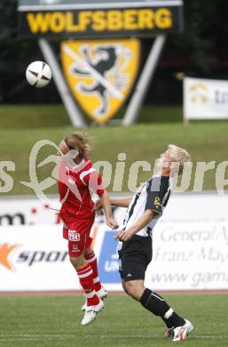 Fussball Regionalliga. WAC/St. Andrae gegen GAK. David Witteveen (WAC), Sandro Lintschinger (GAK) (GAK). Wolfsberg, am 1.8.2008.
Foto: Kuess

---
pressefotos, pressefotografie, kuess, qs, qspictures, sport, bild, bilder, bilddatenbank