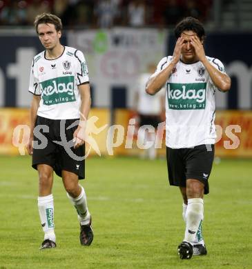 Fussball tipp3 Bundesliga. SK Austria Kaernten gegen SK Sturm Graz. Chaile Carlos, Bubenik Wolfgang (Kaernten). Klagenfurt, 6.8.2008
Copyright Kuess

---
pressefotos, pressefotografie, kuess, qs, qspictures, sport, bild, bilder, bilddatenbank