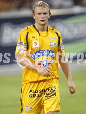 Fussball tipp3 Bundesliga. SK Austria Kaernten gegen SK Sturm Graz. Mario Sonnleitner (Sturm). Klagenfurt, am 6.8.2008.
Foto: Kuess

---
pressefotos, pressefotografie, kuess, qs, qspictures, sport, bild, bilder, bilddatenbank