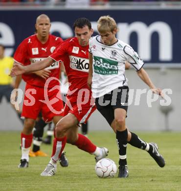 Fussball tipp3 Bundesliga. SK Austria Kaernten gegen Mattersburg. Weber Manuel (Kaernten). Klagenfurt, 9.8.2008
Copyright Kuess

---
pressefotos, pressefotografie, kuess, qs, qspictures, sport, bild, bilder, bilddatenbank