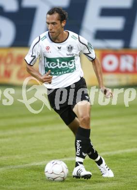 Fussball tipp3 Bundesliga. SK Austria Kaernten gegen SV Mattersburg. Christian Prawda (Kaernten). Klagenfurt, am 9.8.2008.
Foto: Kuess

---
pressefotos, pressefotografie, kuess, qs, qspictures, sport, bild, bilder, bilddatenbank