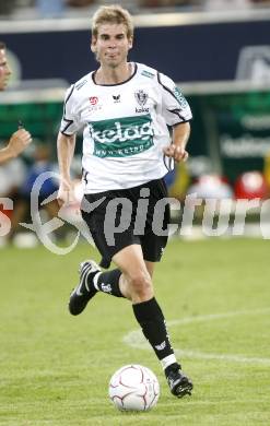 Fussball tipp3 Bundesliga. SK Austria Kaernten gegen SV Mattersburg. Manuel Weber (Kaernten). Klagenfurt, am 9.8.2008.
Foto: Kuess

---
pressefotos, pressefotografie, kuess, qs, qspictures, sport, bild, bilder, bilddatenbank