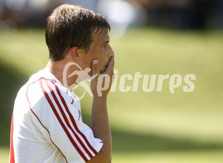 Fussball Kaerntner Liga.ATUS Ferlach gegen SVG Bleiburg. Thomas Waldhauser (Ferlach).Ferlach, am 9.8.2008.
Foto: Kuess

---
pressefotos, pressefotografie, kuess, qs, qspictures, sport, bild, bilder, bilddatenbank