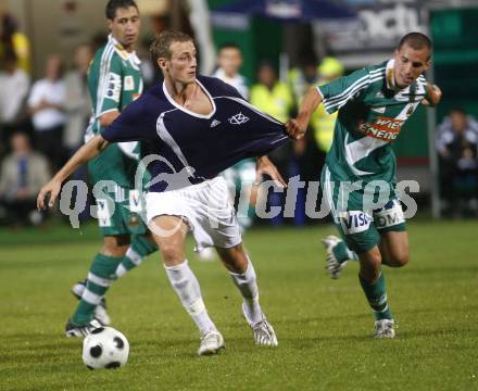 Fussball. OEFB Cup. FC Kaernten gegen SK Rapid Wien. Danijel Micic (FCK), Stefan Kulovits (Rapid). Klagenfurt, am 15.8.2008.
Foto: Kuess
---
pressefotos, pressefotografie, kuess, qs, qspictures, sport, bild, bilder, bilddatenbank