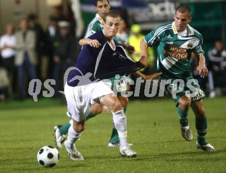 Fussball. OEFB Cup. FC Kaernten gegen SK Rapid Wien. Danijel Micic (FCK), Stefan Kulovits (Rapid). Klagenfurt, am 15.8.2008.
Foto: Kuess
---
pressefotos, pressefotografie, kuess, qs, qspictures, sport, bild, bilder, bilddatenbank