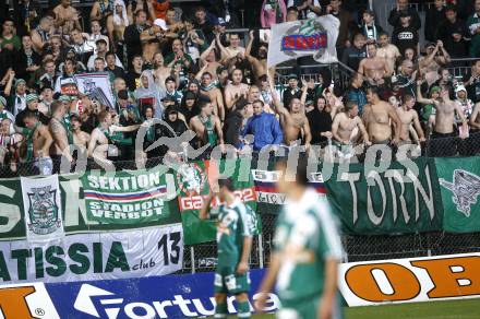 Fussball. OEFB Cup. FC Kaernten gegen SK Rapid Wien. Fans (Rapid). 
Klagenfurt, am 15.8.2008.
Foto: Kuess

---
pressefotos, pressefotografie, kuess, qs, qspictures, sport, bild, bilder, bilddatenbank