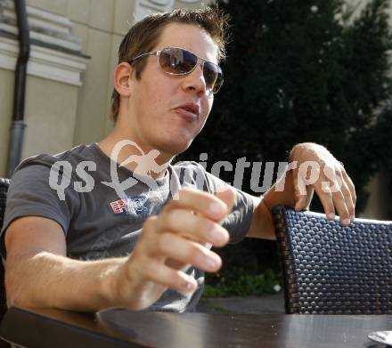Radsport. Radfahren. Bernhard Kohl (AUT). 
Klagenfurt, am 12.8.2008.
Foto: Kuess

---
pressefotos, pressefotografie, kuess, qs, qspictures, sport, bild, bilder, bilddatenbank