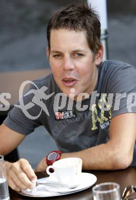 Radsport. Radfahren. Bernhard Kohl (AUT). 
Klagenfurt, am 12.8.2008.
Foto: Kuess

---
pressefotos, pressefotografie, kuess, qs, qspictures, sport, bild, bilder, bilddatenbank
