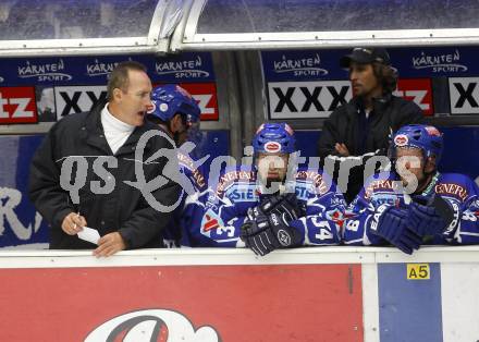 Eishockey Bundesliga. Testspiel. VSV gegen Augsburger Panthers.  Trainer Larry Huras (VSV). Villach, am 24.8.2008.
Foto: Kuess

---
pressefotos, pressefotografie, kuess, qs, qspictures, sport, bild, bilder, bilddatenbank