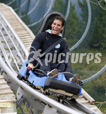 Volleyball Bundesliga. Teambuilding ATSC Wildcats. Sandra Zangerl. Turrach, am 27.8.2008.
Foto: Kuess

---
pressefotos, pressefotografie, kuess, qs, qspictures, sport, bild, bilder, bilddatenbank