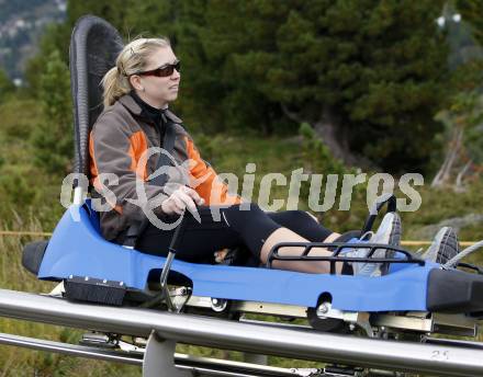 Volleyball Bundesliga. Teambuilding ATSC Wildcats. Kristina Turner. Turrach, am 27.8.2008.
Foto: Kuess

---
pressefotos, pressefotografie, kuess, qs, qspictures, sport, bild, bilder, bilddatenbank