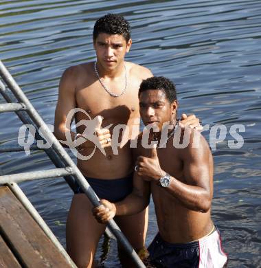 Fussball. Tipp3 Bundesliga. SK Austria Kaernten. Rocha Sobrinho Filho Adi ,  Ferreira Da Silva Sandro. Hafnersee, 28.8.2008.
Foto: Kuess
---
pressefotos, pressefotografie, kuess, qs, qspictures, sport, bild, bilder, bilddatenbank