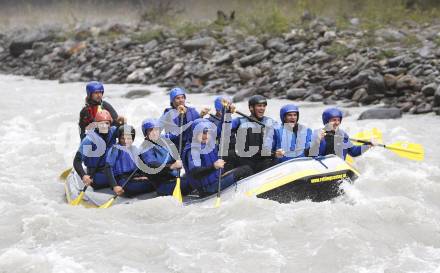 EBEL. Eishockey Bundesliga. Teambuilding KAC. Rafting. Lienz, am 1.9.2008.
Foto: Kuess

---
pressefotos, pressefotografie, kuess, qs, qspictures, sport, bild, bilder, bilddatenbank
