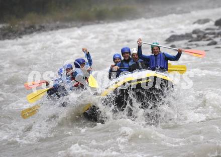 EBEL. Eishockey Bundesliga. Teambuilding KAC. Rafting. Lienz, am 1.9.2008.
Foto: Kuess

---
pressefotos, pressefotografie, kuess, qs, qspictures, sport, bild, bilder, bilddatenbank