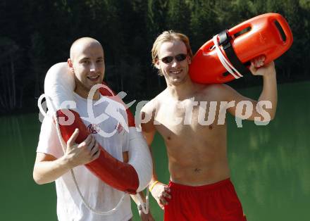 EBEL. Eishockey Bundesliga. Teambuilding KAC. Herbert Ratz, Johannes Kirisits. Lienz, am 1.9.2008.
Foto: Kuess

---
pressefotos, pressefotografie, kuess, qs, qspictures, sport, bild, bilder, bilddatenbank