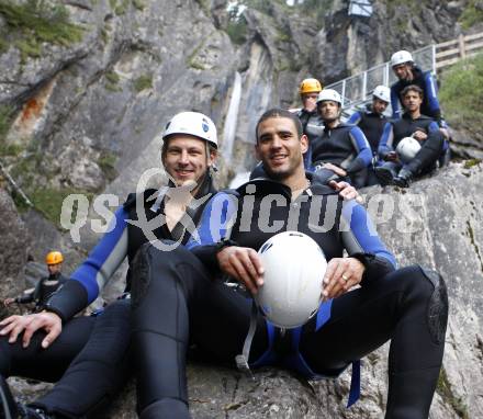 EBEL. Eishockey Bundesliga. Teambuilding KAC. Johannes Kirisits, Sean Brown. Lienz, am 1.9.2008.
Foto: Kuess

---
pressefotos, pressefotografie, kuess, qs, qspictures, sport, bild, bilder, bilddatenbank