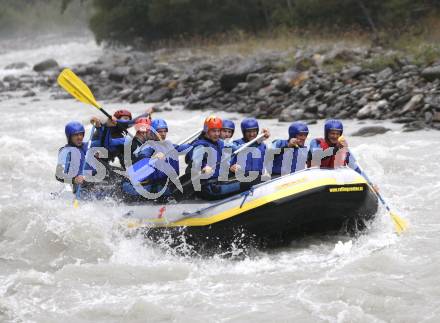 EBEL. Eishockey Bundesliga. Teambuilding KAC. Rafting. Lienz, am 1.9.2008.
Foto: Kuess

---
pressefotos, pressefotografie, kuess, qs, qspictures, sport, bild, bilder, bilddatenbank