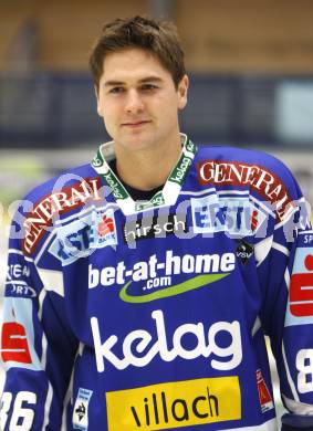EBEL. Eishockey Bundesliga. Mannschaftsfototermin VSV. Jonathan Ferland. Villach, am 2.9.2008.
Foto: Kuess

---
pressefotos, pressefotografie, kuess, qs, qspictures, sport, bild, bilder, bilddatenbank
