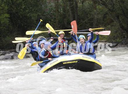 EBEL. Eishockey Bundesliga. Teambuilding KAC. Rafting. Lienz, am 1.9.2008.
Foto: Kuess

---
pressefotos, pressefotografie, kuess, qs, qspictures, sport, bild, bilder, bilddatenbank