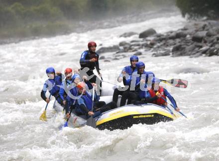 EBEL. Eishockey Bundesliga. Teambuilding KAC. Rafting. Lienz, am 1.9.2008.
Foto: Kuess

---
pressefotos, pressefotografie, kuess, qs, qspictures, sport, bild, bilder, bilddatenbank
