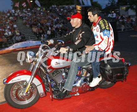 EBEL. Eishockey Bundesliga. Mannschaftspraesentation KAC. Norris Warren. Woertherseebuehne. Klagenfurt, am 4.9.2008.
Foto: Kuess

---
pressefotos, pressefotografie, kuess, qs, qspictures, sport, bild, bilder, bilddatenbank