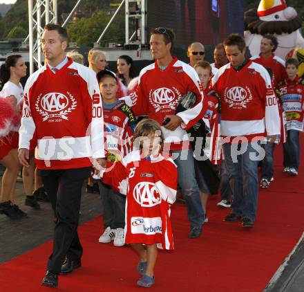 EBEL. Eishockey Bundesliga. Mannschaftspraesentation KAC. Woertherseebuehne. Klagenfurt, am 4.9.2008.
Foto: Kuess

---
pressefotos, pressefotografie, kuess, qs, qspictures, sport, bild, bilder, bilddatenbank
