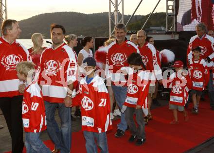 EBEL. Eishockey Bundesliga. Mannschaftspraesentation KAC. Woertherseebuehne. Klagenfurt, am 4.9.2008.
Foto: Kuess

---
pressefotos, pressefotografie, kuess, qs, qspictures, sport, bild, bilder, bilddatenbank