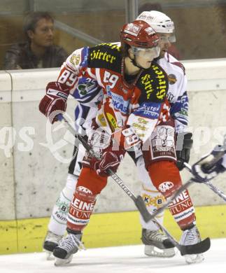 EBEL. Eishockey Bundesliga. Testspiel. KAC gegen Schwenningen. Raphael Herburger (KAC). Klagenfurt, 5.9.2008.
Foto: Kuess

---
pressefotos, pressefotografie, kuess, qs, qspictures, sport, bild, bilder, bilddatenbank